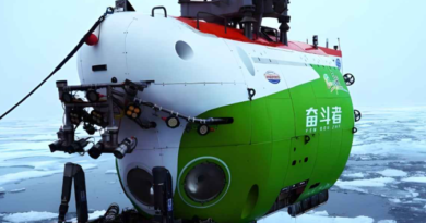 China Explores Arctic’s Hidden Depths: Manned Submersible Dives 5,277 Meters beneath Sea Ice Image credit: CAS -China Academy of Sciences
