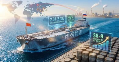 China’s Russian Crude Oil Imports Surge to Record Levels in February amid India’s Cutbacks