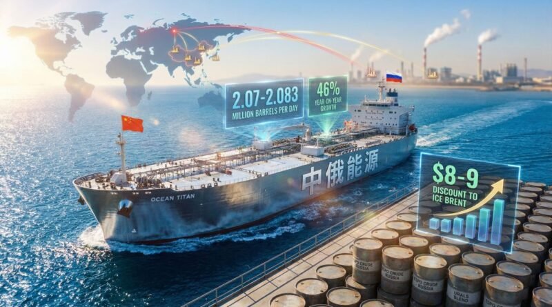 China’s Russian Crude Oil Imports Surge to Record Levels in February amid India’s Cutbacks