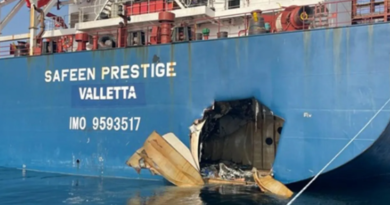 UAE Tug Struck by Missiles While Assisting Abandoned Container Ship in Strait of Hormuz