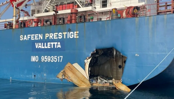 UAE Tug Struck by Missiles While Assisting Abandoned Container Ship in Strait of Hormuz