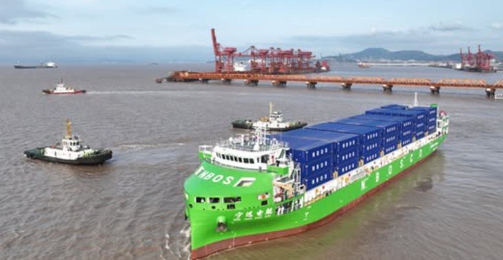 World’s Largest All-Electric Container Ship, Smart Shipping Technology, Zero Emission Maritime, Green Shipping Innovation, Electric Vessel China Lead Global Maritime Shift