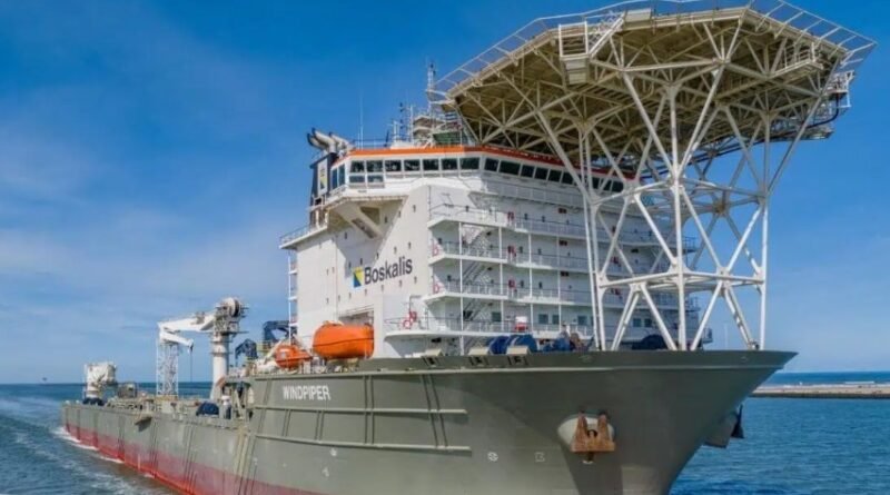 World’s Largest Subsea Rock Installation Vessel “Windpiper” Arrives in Rotterdam for Offshore Wind Projects