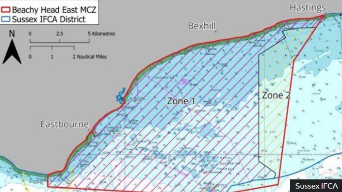 Map of Beachy Head East MCZ