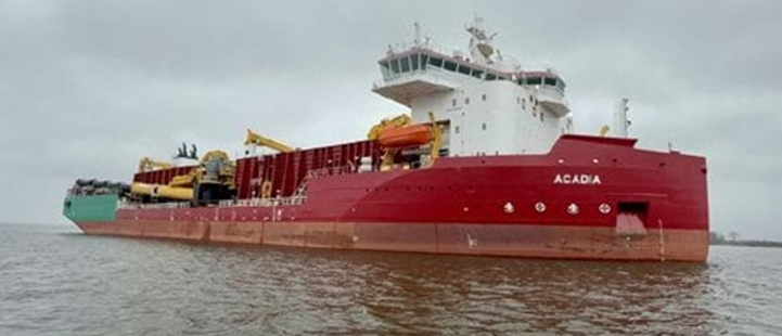 First U.S.-Built Jones Act Rock Installation Vessel Acadia Delivered as Offshore Wind Market Shifts Toward Global Opportunities