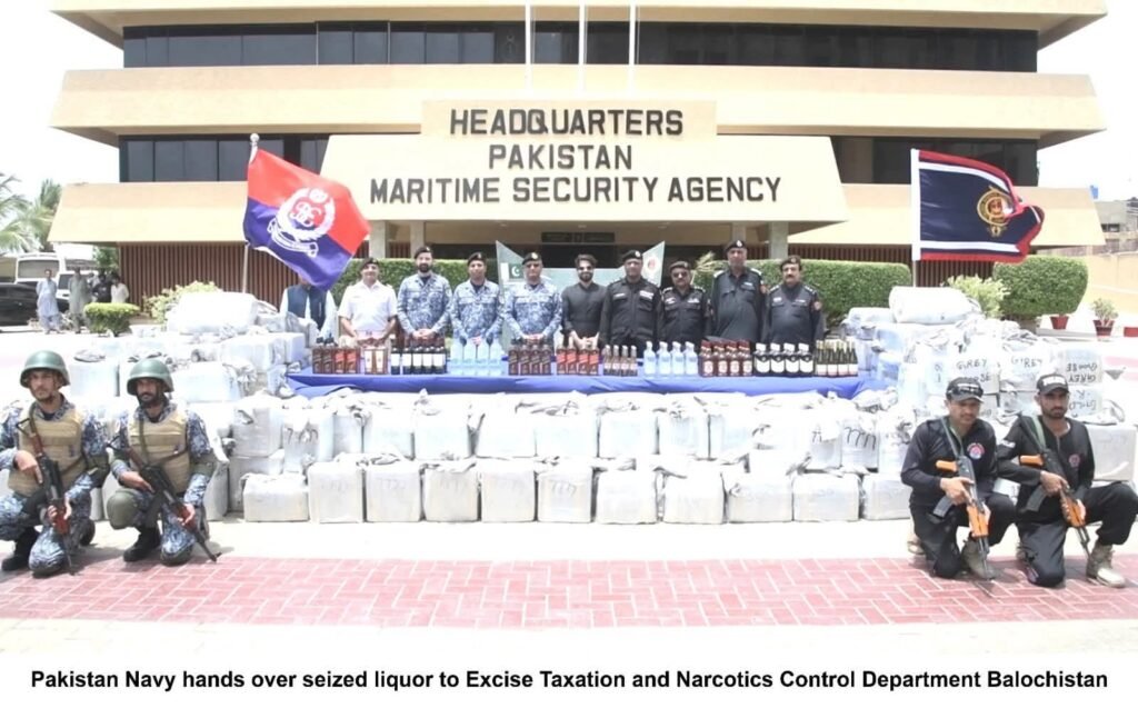 Joint Maritime Security Operation Leads to Major Liquor Seizure in Balochistan