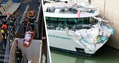 River Cruise Ship Anna Katharina Suffers Damage after Collision at Danube Lock in Vienna