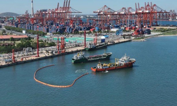 China Conducts First Marine Biofuel Spill Response Drill at Tangshan Port