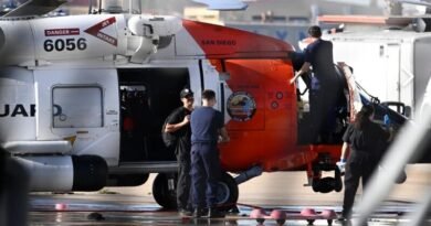 US Coast Guard rescues migrants from the Pacific Ocean off Mexico’s Baja California coast