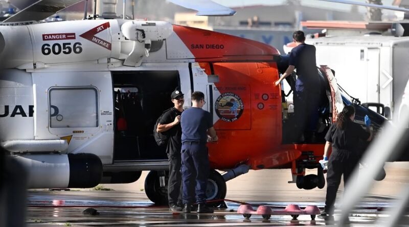 US Coast Guard rescues migrants from the Pacific Ocean off Mexico’s Baja California coast