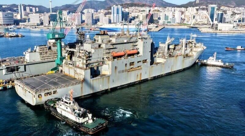 HJ Shipbuilding completes US Navy MRO repairs on USNS Amelia Earhart