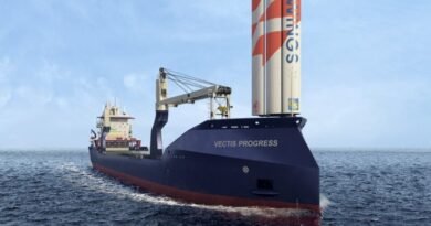 GT Wings AirWing™S lightweight wind-assisted propulsion system designed to reduce emissions from smaller commercial ships.