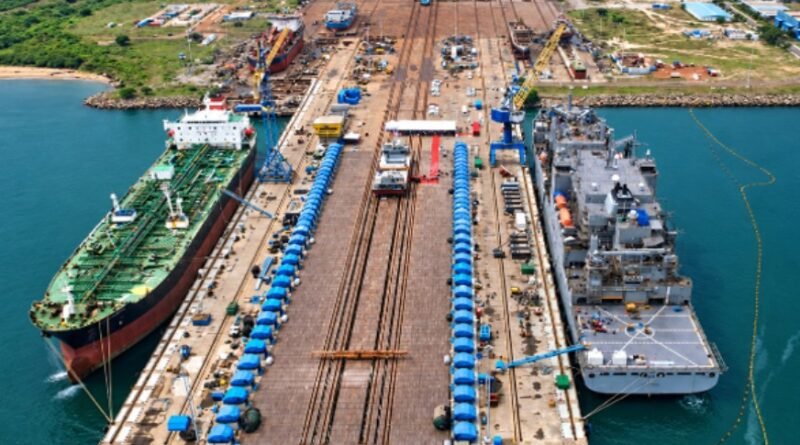 Maersk Chattogram container ship scheduled for drydocking at L&T Shipbuilding’s Kattupalli Shipyard in India.