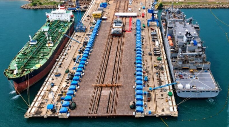 Maersk Chattogram container ship scheduled for drydocking at L&T Shipbuilding’s Kattupalli Shipyard in India.