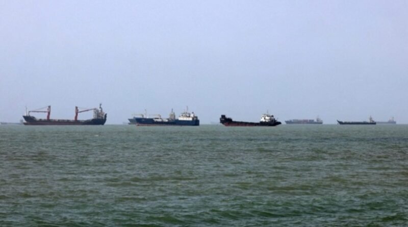 Oil tankers in the Strait of Hormuz amid rising maritime security tensions