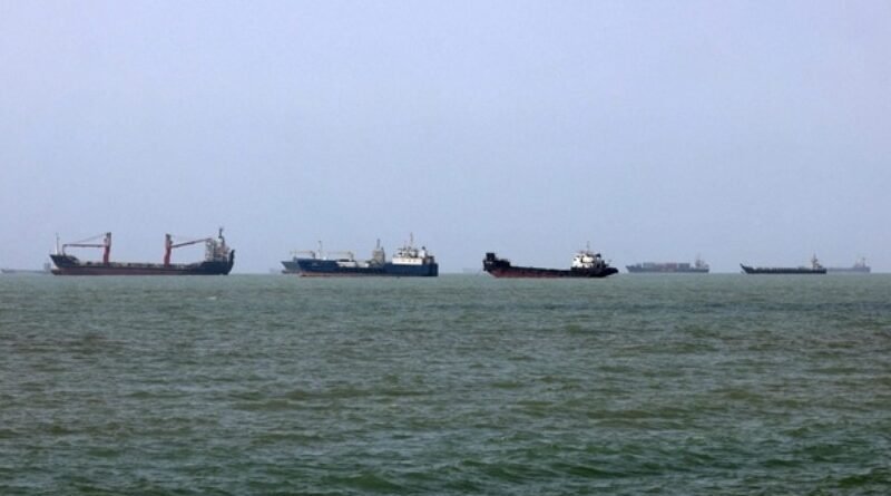 Oil tankers in the Strait of Hormuz amid rising maritime security tensions