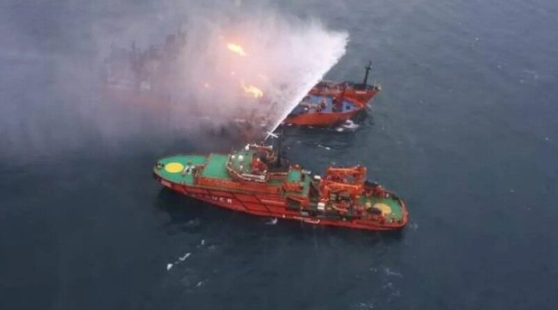 Cargo ships anchored in the Black Sea near Türkiye amid maritime security concerns