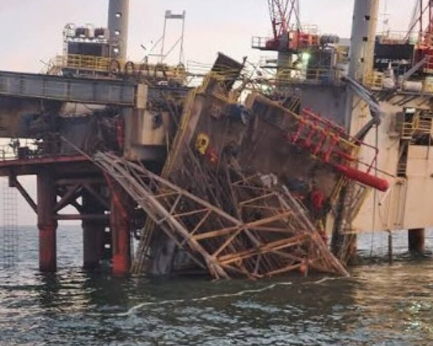 Borr Drilling Prospector 5 offshore drilling rig accident off Gabon