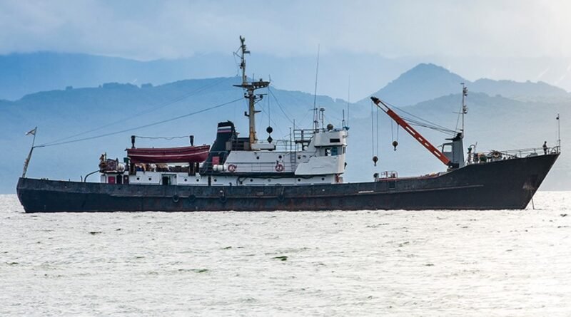 Cargo ship at a Kenyan port highlighting maritime safety regulations and port operations.