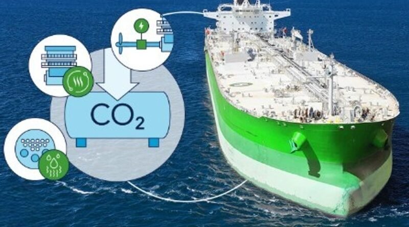 Ship onboard carbon capture technology for EU ETS emissions compliance