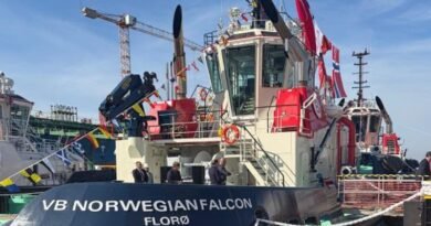 VB Norwegian Falcon 90-tonne bollard pull escort tug built by Sanmar Shipyards for Boluda Towage Norway